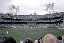 Twins game in July 1981 Metropolitan Stadium 1981.jpg