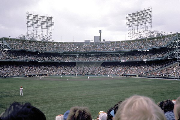Twins game in July 1981