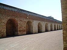 Interior del muro de cinta