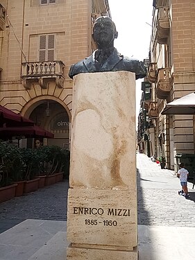 Monument of Enrico Mizzi in Valletta