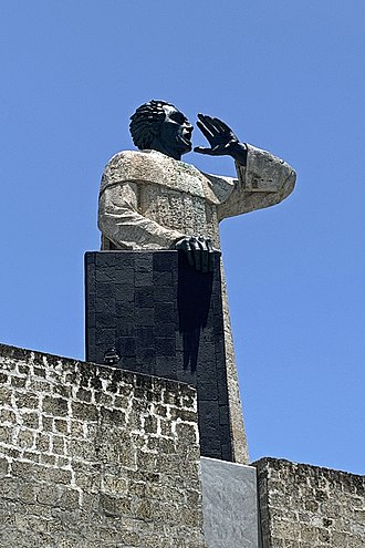 Sculpture of Antonio de Montesinos by Antonio Castellanos, Santo Domingo Monumento Fray Antonio de Montesinos SD 08 2019 7873.jpg