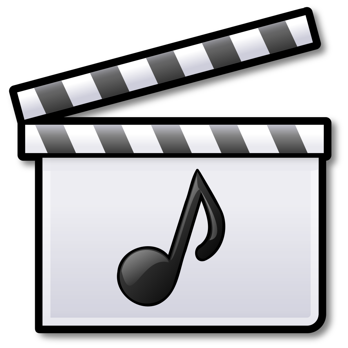 Wonen te rechtvaardigen chocola File:Music film clapperboard.svg - Wikipedia