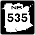 Route 535 marker
