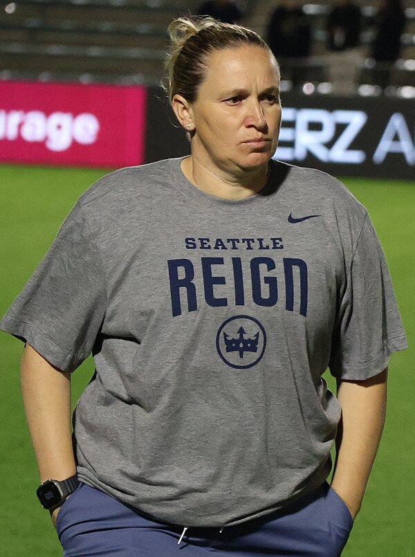 Harvey with the Seattle Reign in 2024