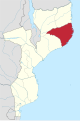 English: Location of en:Nampula Province in Mozambique Norsk bokmål: Kart over nb:Nampula (provins) i Mosambik