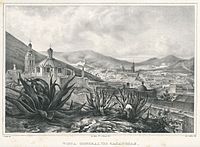 View of Zacatecas City by Carl Nebel, 1836.