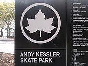 New Signage Andy Kessler Skatepark