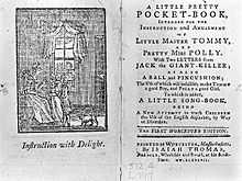 یک نسخهٔ جیبی کوچک از نیوبری چاپ شده به سال ۱۷۴۴
