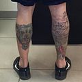 Nice legs, belong to a young man named Matt, a sailor. Had these done in San Diego. He had lots of nice work. (24309843202).jpg