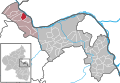 Localisation de Niederheimbach dans la Verbandsgemeide et dans l'arrondissement