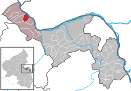Läget för Niederheimbach i Landkreis Mainz-Bingen