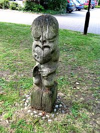 Wooden carved figure