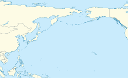 ウェーク島の位置（北太平洋内）