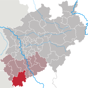 Lokasi Euskirchen di Nordrhein-Westfalen