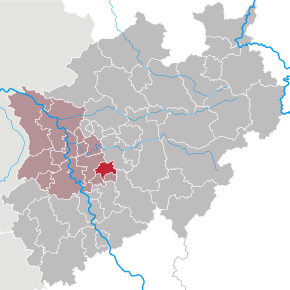 Poziția localității Wuppertal