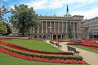The New Palace was a royal residence of the Karađorđević dynasty of Serbia and later Kingdom of Yugoslavia. Today it is the seat of the President of Serbia. The palace is located on Andrićev Venac in Belgrade, Serbia, opposite of Stari Dvor.
