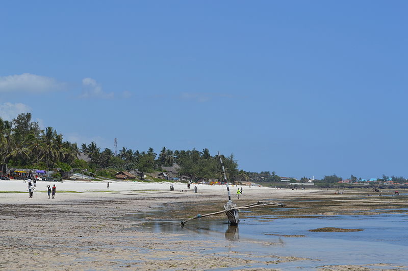 File:Nyali Beach towards the north from Mombasa Beach Hotel during low tide and still conditions in Mombasa, Kenya 3.jpg