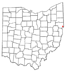 Locatie van Calcutta, Ohio