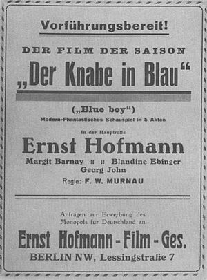 Friedrich Wilhelm Murnau: Trayectoria, Balance, Filmografía