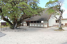 The Ocean View Club, an open-air lounge on the ocean side of Kwajalein