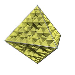 The third iteration of the octahedron flake.