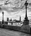 Dolphin lamp post on the Albert Embankment, between Westminster Bridge and Hungerford Bridge