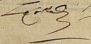 Louis de La Coste'nin imzası