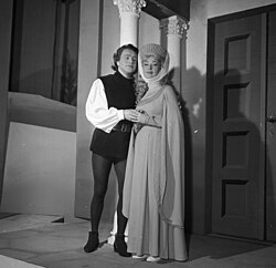 Petress Zsuzsával a Boccaccio című operettben (1961)