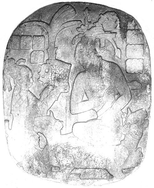 File:Oval Tablet from Palenque's Palace (outlined).JPG