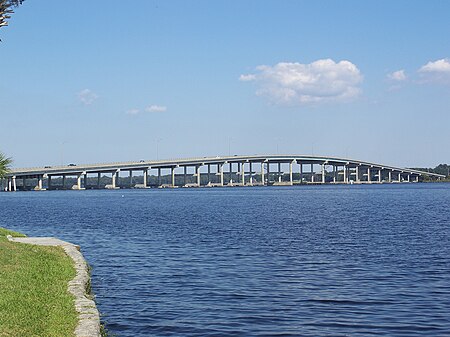 Memorial Bridge across St. Johns River.