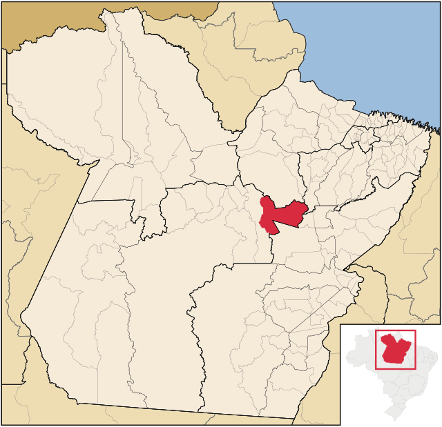 Localização de Pacajá no Pará