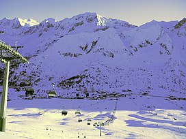 Il passo del Tonale in inverno