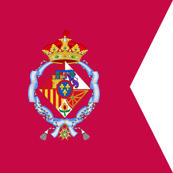 File:Personal Standard of Infanta Pilar of Spain, Duchess of Badajoz.svg