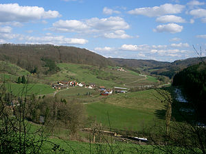 The upper Ohrntal with raft wood and Schuppach in the FFH area "Ohrn-, Kupfer- und Forellental", 2008