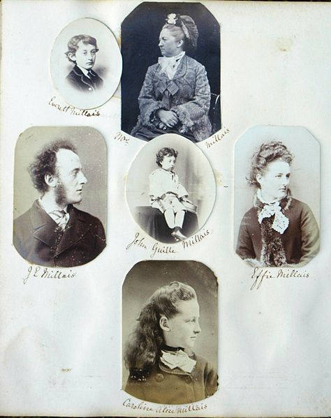 File:Photo assemblage of J. E. Millais' family, circa 1870.jpg