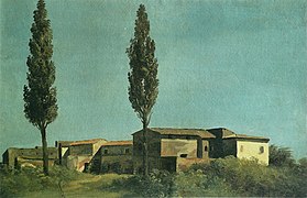 At the villa Farnèse : two poplars