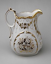 Pitcher, c. 1861, by East Liverpool Porcelain Works Pitcher MET DT7372.jpg