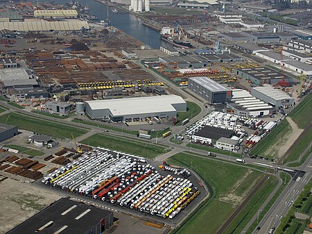 Pk trucks holland aerial photo