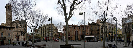 La plaza de Sarriá.