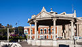 * Nomination Independence Square, Pachuca, Hidalgo, Mexico --Poco a poco 19:47, 3 February 2014 (UTC) * Promotion I'm not yet convinced by the crop. There are some disturbing elements reaching into the composition (half arm, branches, shadows). Perhaps you can consider another crop? I made an annotation. --Cccefalon 07:00, 4 February 2014 (UTC)  Done, thanks, Poco a poco 21:57, 4 February 2014 (UTC)  Support It's great now. --Cccefalon 22:43, 4 February 2014 (UTC)