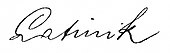 signature de Franciszek Latinik