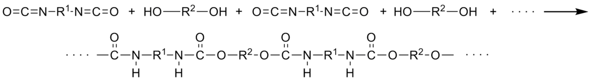 Полимеризация полиуретана. Полиуретан получение. Получение полиуретана реакция. Полиуретановые волокна формула. Получение полиуретана