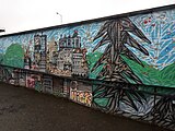 Praha - Krč, Vídeňská, mural (Michal Škapa + Ondřej Klíma: Města Kraj, 2022)