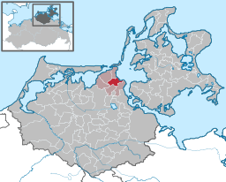 Läget för kommunen Prohn i Landkreis Vorpommern-Rügen