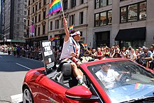 Punkie Johnson at the NYC Gay Pride Parade in 2022 Punkie Johnson Pride Parade NYC June 2022.jpg