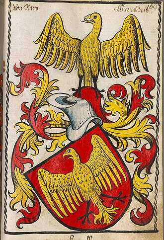 Coat of arms (Scheibler Armorial) Raron Scheibler163ps.jpg