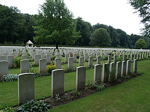 Reichswald Forest War Cemetery, the majority of graves are Bomber Command aircrews Reichswald Forest War Cemetery (15).JPG