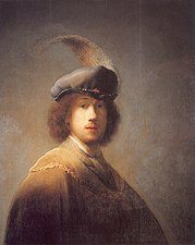 Self-portrait, aged 23 (1629) by Rembrandt