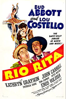 <i>Rio Rita</i> (1942 film) 1942 comedy film directed by S. Sylvan Simon