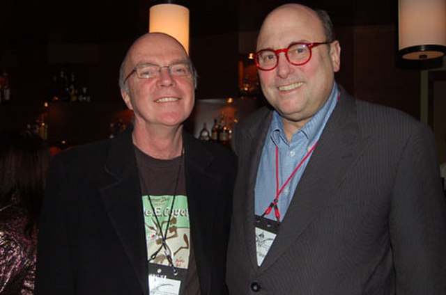 Robert Hood (left) with Peter Straub in 2007